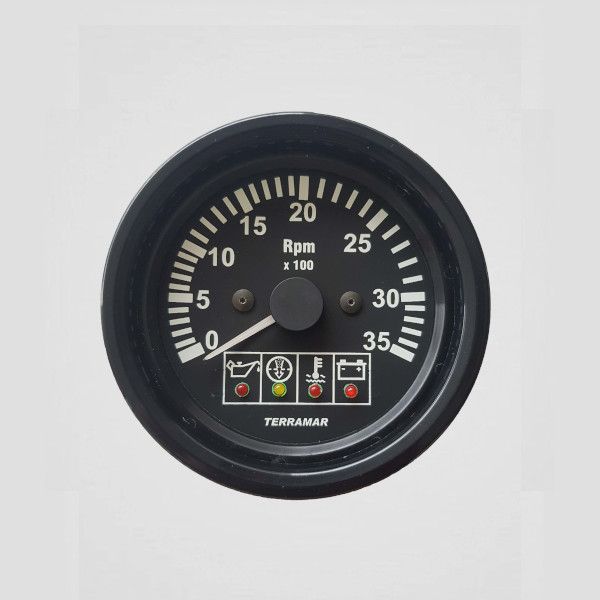 Tacômetro com Sinaleira 3500 RPM 85mm 12V – 100209