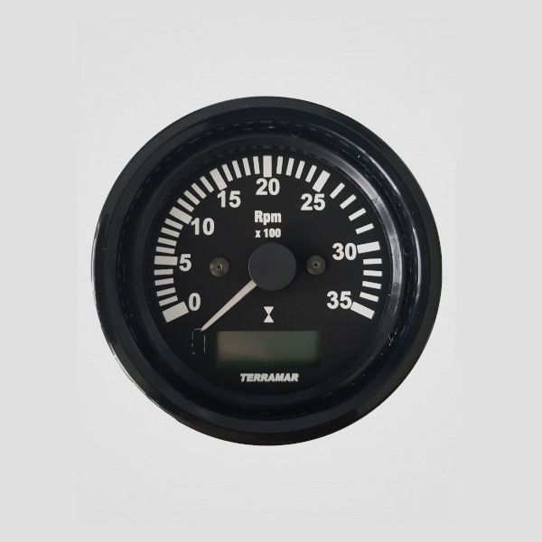 Tacômetro 3500 RPM 85mm com horímetro – 100112