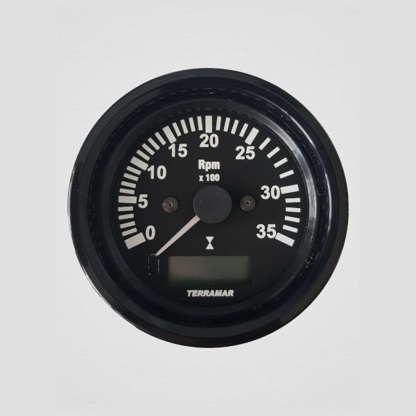 Tacômetro 3500 RPM 85mm com horímetro – 100112