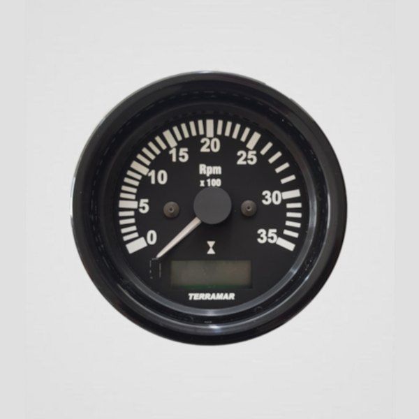 Tacômetro 3500 RPM 85mm com horímetro – 100000
