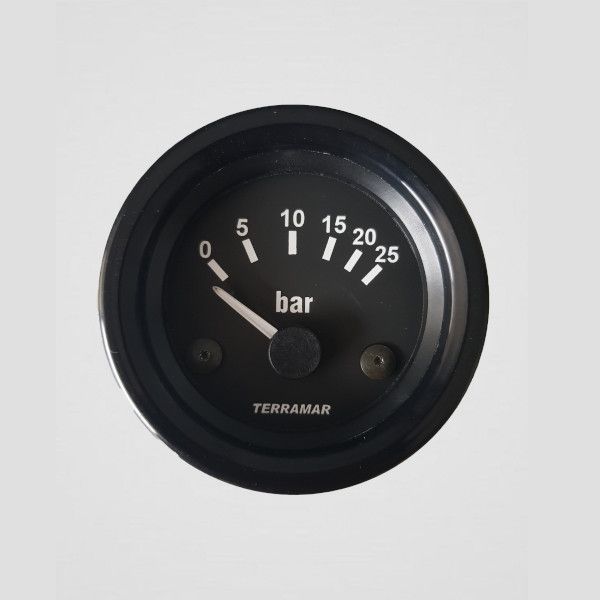 Indicador de pressão 0-25 bar 12V 52mm – 100136