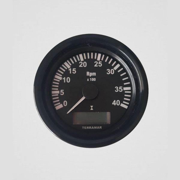 Tacômetro 4000 RPM 85mm com horímetro – 100117