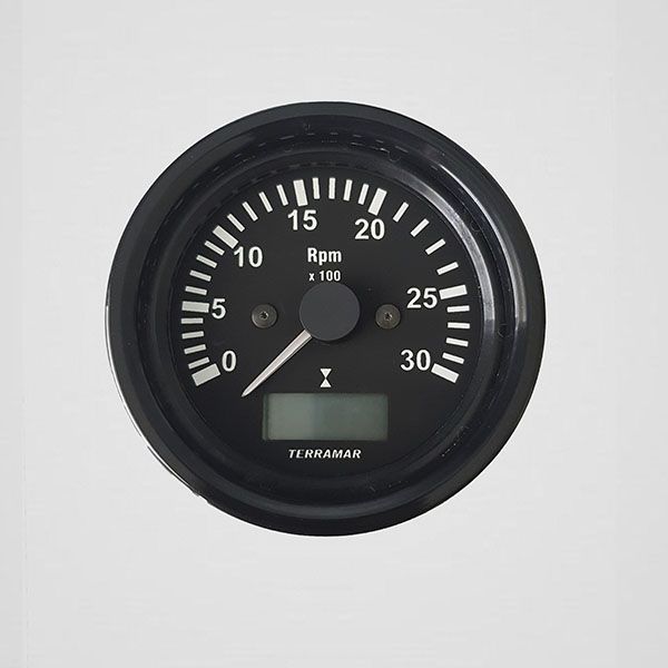 Tacômetro 3000 RPM 85mm com horímetro – 100103