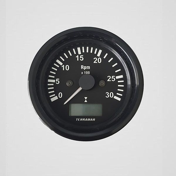 Tacômetro 3000 RPM 85mm com horímetro – 100103
