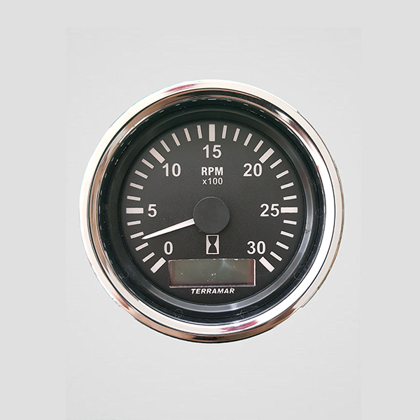 Tacômetro 3000 RPM 85mm com horimetro SEALINE-0