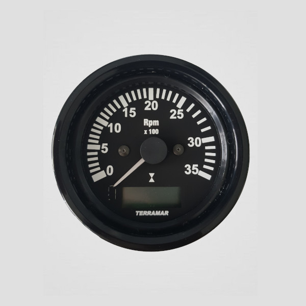 Tacômetro 3500 RPM 85mm com horímetro - 100112-0