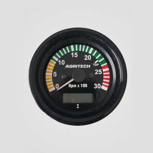 Tacômetro 3000 RPM 85mm com horímetro TM-KA31-0