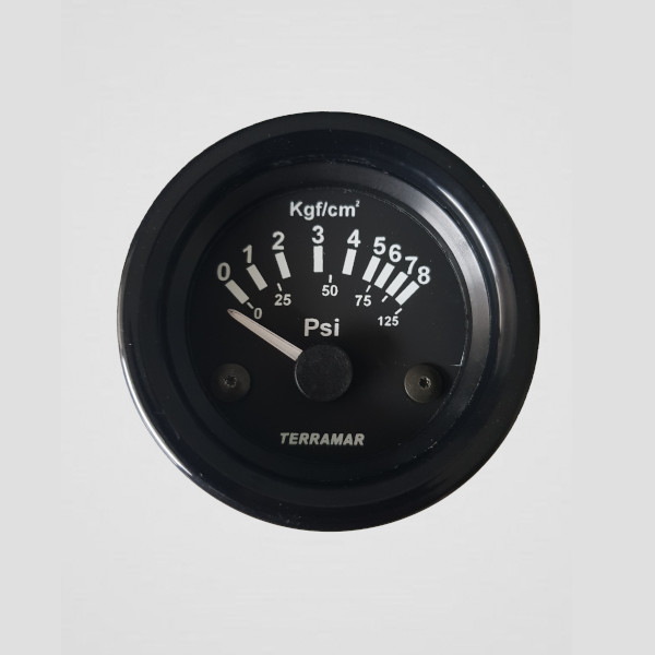 Indicador de pressão 0-8 bar 12V 52mm - 100138-0
